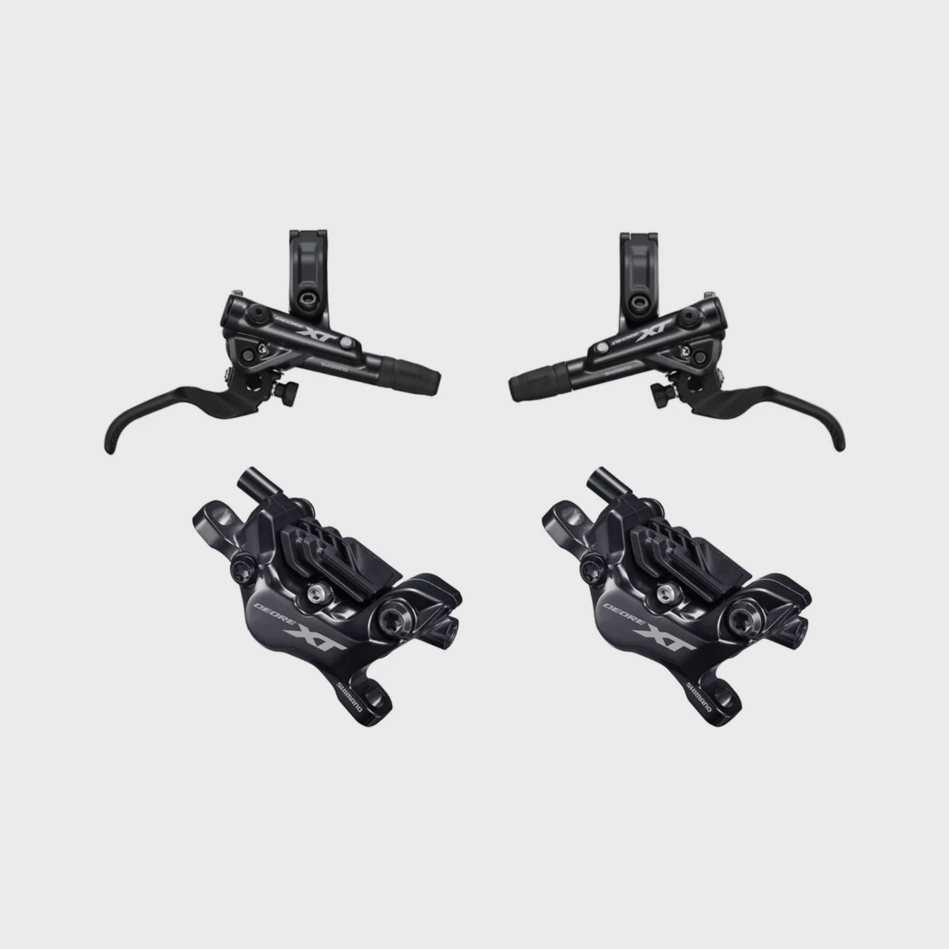Shimano XT BR-M8120 4-Piston Disc Brake Set, front & rear